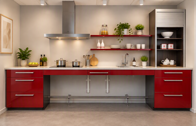 Keuken 2 rood Pronk ergo Woon+